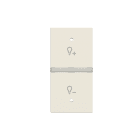 ABB - Rocker cover KNX dimmer symbol - 1M - White N2121.8 BL COVER SX SIMB.DIMMER 1M, BIAN.