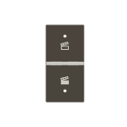 ABB - Rocker cover KNX scene symbol - 1M - Anthracite N2121.9 AN COVER SX SIMB.SCENARIO 1M, AN Z1806AN