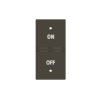 ABB - Rocker cover KNX On/Off symbol Right 1M Total Anthracite N2121.5R AA COVER DX SIMB.ON/OFF 1M T.A.