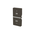 ABB - Rocker cover KNX On/Off symbol Right 1M Anthracite N2121.5R AN COVER DX SIMB.ON/OFF 1M ANT