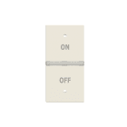 ABB - Rocker cover KNX On/Off symbol Right 1M White N2121.5R BL COVER DX SIMB.ON/OFF 1M BIA