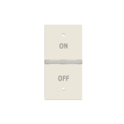 ABB - Rocker cover KNX On/Off symbol Right 1M White N2121.5R BL COVER DX SIMB.ON/OFF 1M BIA