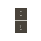 ABB - Rocker cover KNX dimmer symbol - Right - 1M - Anthracite N2121.8R AN COVER DX SIMB.DIMMER 1M, ANT