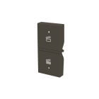 ABB - Rocker cover KNX scene symbol - Right - 1M - Total Anthracite N2121.9R AA COVER DX SIMB.SCENARIO 1M,T.