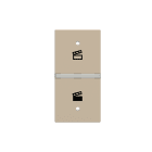 ABB - Rocker cover KNX scene symbol right 1M champagne N2121.9R CV COVER DX SIMB.SCENARIO 1M C.