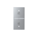 ABB - Rocker cover KNX scene symbol - Right - 1M - Silver N2121.9R PL COVER DX SIMB.SCENARIO 1M, A