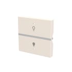 ABB - Rocker cover con simbolo luce KNX - 2M - Bianco N2221.1 BL Cover Simb.Luce 2M, Bianco.