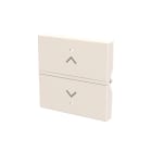 ABB - Rocker cover KNX blind symbol N2221.3 BB COVER SIMB.TAPPARELLA 2M, Total White. Z1813BB