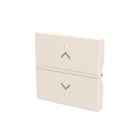 ABB - Rocker cover KNX blind symbol N2221.3 BB COVER SIMB.TAPPARELLA 2M, Total White.