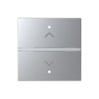 ABB - Rocker cover KNX blind symbol - 2M - Silver N2221.3 PL COVER SIMB.TAPPARELLA 2M, ARG. Z1813PL