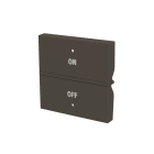 ABB - Rocker cover KNX On/Off symbol N2221.5 AA 2M Total Anthracite, T.ANTR. Z1814AA