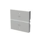ABB - Rocker cover con simbolo On/Off KNX - 2M - Argento N2221.5 PL COVER SIMB.ON/OFF 2M, ARG. Z1814PL