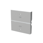 ABB - Rocker cover con simbolo On/Off KNX - 2M - Argento N2221.5 PL COVER SIMB.ON/OFF 2M, ARG.