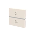 ABB - Rocker cover KNX dimmer symbol N2221.8 BL - 2M, Bianco. Z1815BL