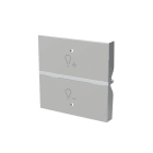 ABB - Rocker cover KNX dimmer symbol - 2M, Silver, N2221.8 PL COVER SIMB.DIMMER 2M, ARG.
