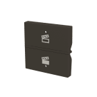 ABB - Rocker cover KNX scene symbol - 2M Anthracite N2221.9 AN COVER SIMB.SCENARIO 2M, ANTR