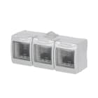 ABB - Surface box IP55 Zenit/Stylo 6M N3293 - SCAT. DA PARETE IP55 2+2+2. Z2655GR