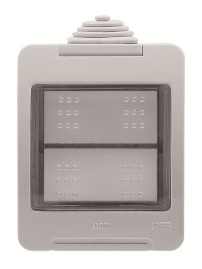ABB - Box IP55 Zenit Push-Button N3204 - Kit per sc.da parete IP55+Puls.