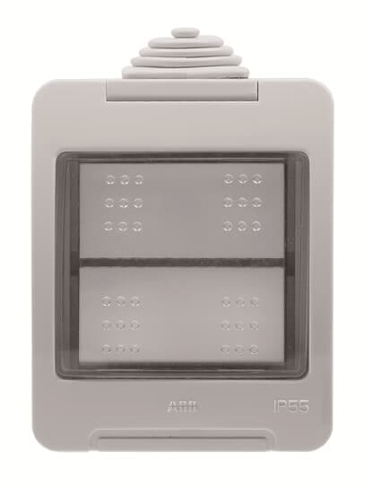ABB - Box IP55 Zenit Push-Button N3204 - Kit per sc.da parete IP55+Puls. Z2955KT
