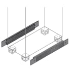 ABB - N.2 Ventilazione Plinth Flanges e Flange Zoccolo Areate 100x800mm (HxL)