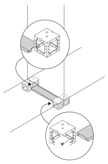 ABB - N.2 flange supporto per cavi W=800, L=800.