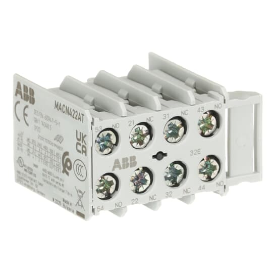 ABB - MACN422AT Auxiliary Contact 2NO/2NC BL.CONT.AUS FRONT 2NA+2NC PER.