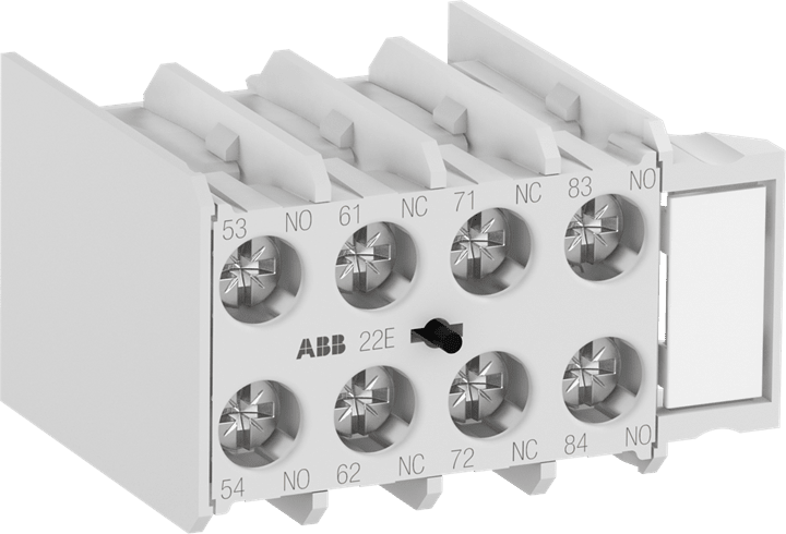 ABB - MACN431AT Auxiliary Contact 3NO/1NC BL.CONT.AUS FRONT 1NA+3NC PER.