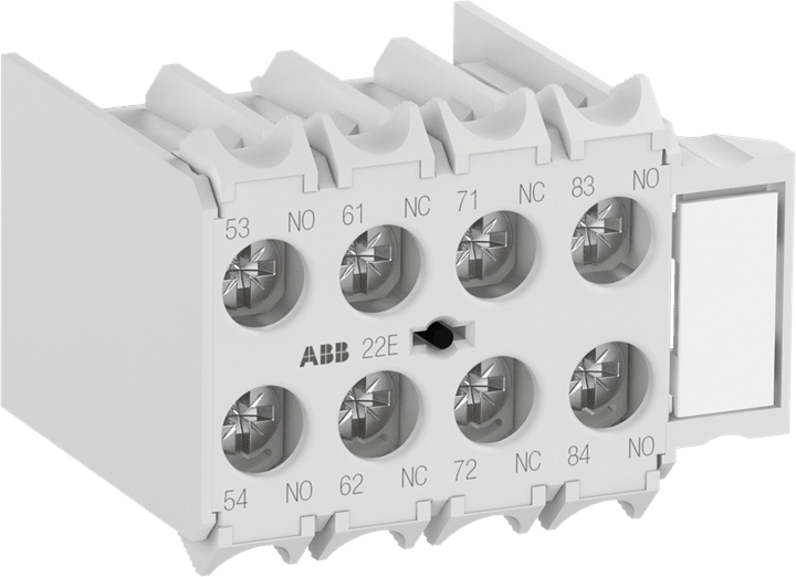 ABB - MACN422AR Auxiliary Contact 2NO/2NC MACL101AR BL.CONT AUS FR. 2NA+2NC CAPIC.