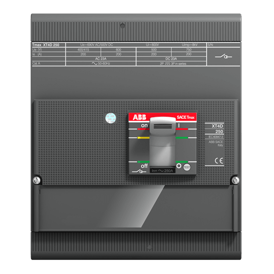 ABB - XT4V-D 250 MCS-UL/CSA IM=3000 4P FF e IM=2500 4P F