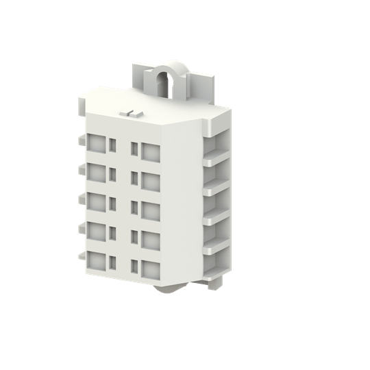 ABB - Terminal block din rails 5 positions morsettiera posizioni.