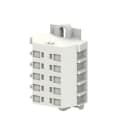 ABB - Terminal block din rails 5 positions morsettiera posizioni.