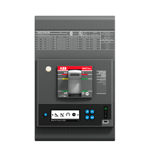 ABB - XT4V 250 EkipMTouchLRIU(MPCB)150 3pFF UL EKIPMTOUCHLRIU(MPCB)150 3PFF UL.