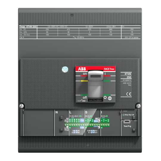 ABB - XT4N 250 EKIP DIP LSI IN100 4P FF UL/CSA