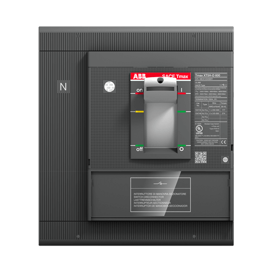ABB - XT5N-D 600 MCS 4P F F UL/CSA - Un prodotto di alta qualità con certificazione UL/CSA per garantire prestazioni affidabili.