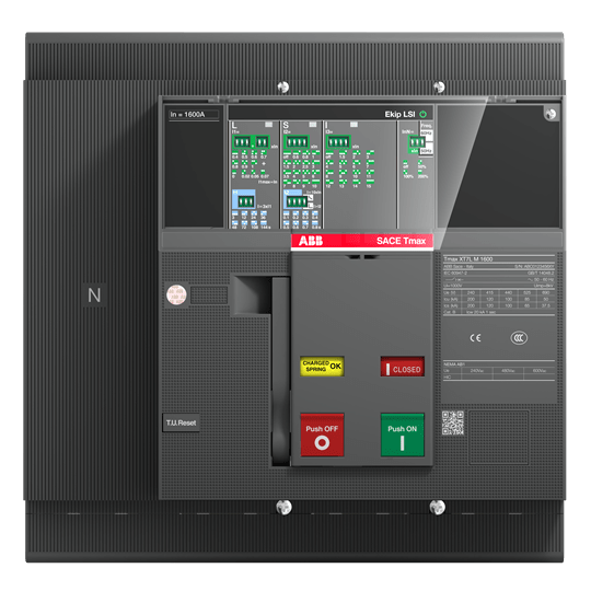 ABB - XT7S M 800 EKIP DIP LS/I IN800A 4P FF UL.