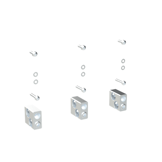 ABB - Kit FC CuAl 2x120-240mm2 XT6 3pcs - Cavo flessibile in alluminio e rame, sezione da 120 a 240mm2, 3 pezzi.