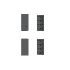 ABB - HTC con back shield per terminali EF XT5 4p.