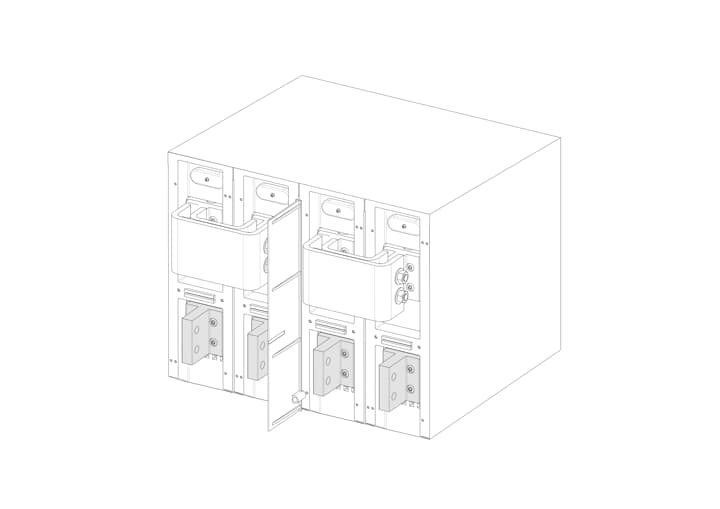 ABB - Kit Jump E4.2 1600-2500IEC -A- 2psLS INST CONFI