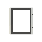 ABB - Porta trasparente taglia 2 per quadro IP66, di dimensioni standard.