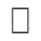 ABB - Porta trasparente taglia 5 per quadro IP66, ideale per esperti elettrici e ingegneri. 1SL0245A00