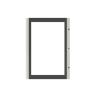 ABB - Porta trasparente taglia 5 per quadro IP66, ideale per esperti elettrici e ingegneri.