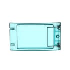 ABB - Accessori per l'incasso porta, 8 moduli, 1 fila, Porta: Singola, Trasparente, Dimensioni: 280.000 mm x 265.000 mm x 395.000 mm, MISTRAL65 8M Transparent Door.