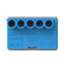 ABB - Terminal block screwless 5x1,5-4mm² morsetto rapido blu 5x4mmq.