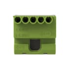ABB - Morsetto rapido verde 1x25mm² + 5x4mm² PE, 63A.