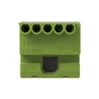 ABB - Morsetto rapido verde 1x25mm² + 5x4mm² PE, 63A.
