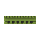 ABB - Terminal block screwless PE 20x1,5-4mm²+6x25mm² MORSETTO RAPIDO VERDE 6X25+20X4MMQ.