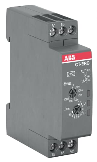 ABB - CT-ERC.12 Time relay TIMER, ON-delay. 1SVR508100R0000