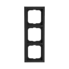 ABB - 1723-885K Cover Frame 3-gang CORN FUTURE LIN TRIP NERO OPA.