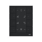 ABB - Controllo 8 gang nero opaco TENTON 8 pulsanti SB-F-8.0.1-885.