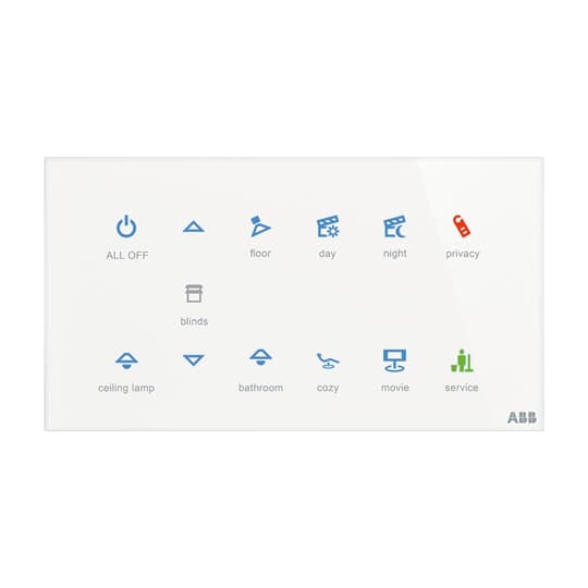 ABB - Control element 12g PLACCA TOUCH, 12 CANALI OR. 2CKA006300A1544
